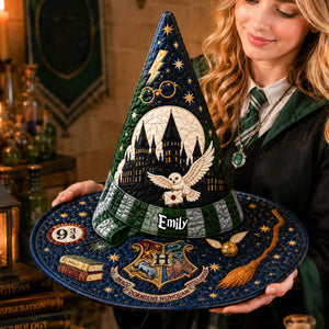 High-Fantasy World Quilted Witch Hat - Personalized Gifts 03nadh120826