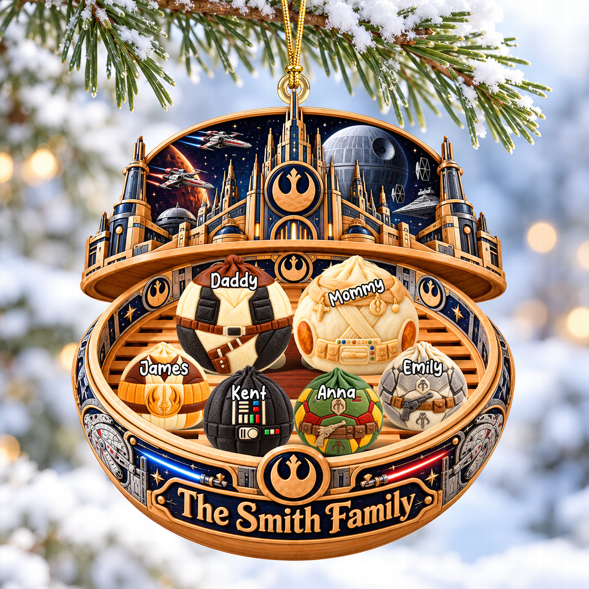 Cosmic Dumplings Christmas Ornament - Personalized Gifts For Family 03ohqn300926-Homacus