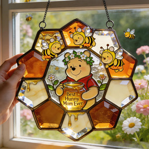 Best Hunny Mom Suncatcher - Personalized Gifts For Mom 04PGMG120326-Homacus