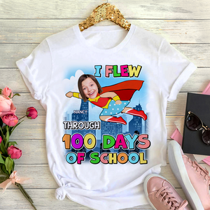 Custom Photo Gifts For Kids Shirt 04topu110125 100 Days Of School-Homacus