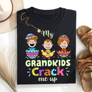 Personalized Gifts For Grandparents Shirt 01tgqn060225hh Grandkids Crack Me Up Easter Gifts-Homacus