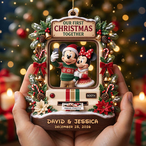 Our First Christmas Together Ornament - Personalized Gifts For Couple 07todt010826-Homacus