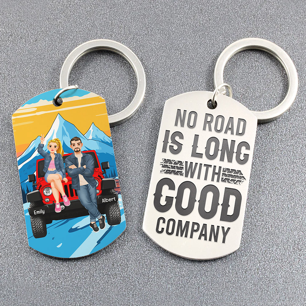 Personalized Gifts For Off Road Couple Stainless Steel Keychain 05toqn200724pa-Homacus