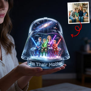 Universe Family Lightbox - Custo Photo Gifts For Family Custom Shape Acrylic Light Box 01NATN310326-Homacus