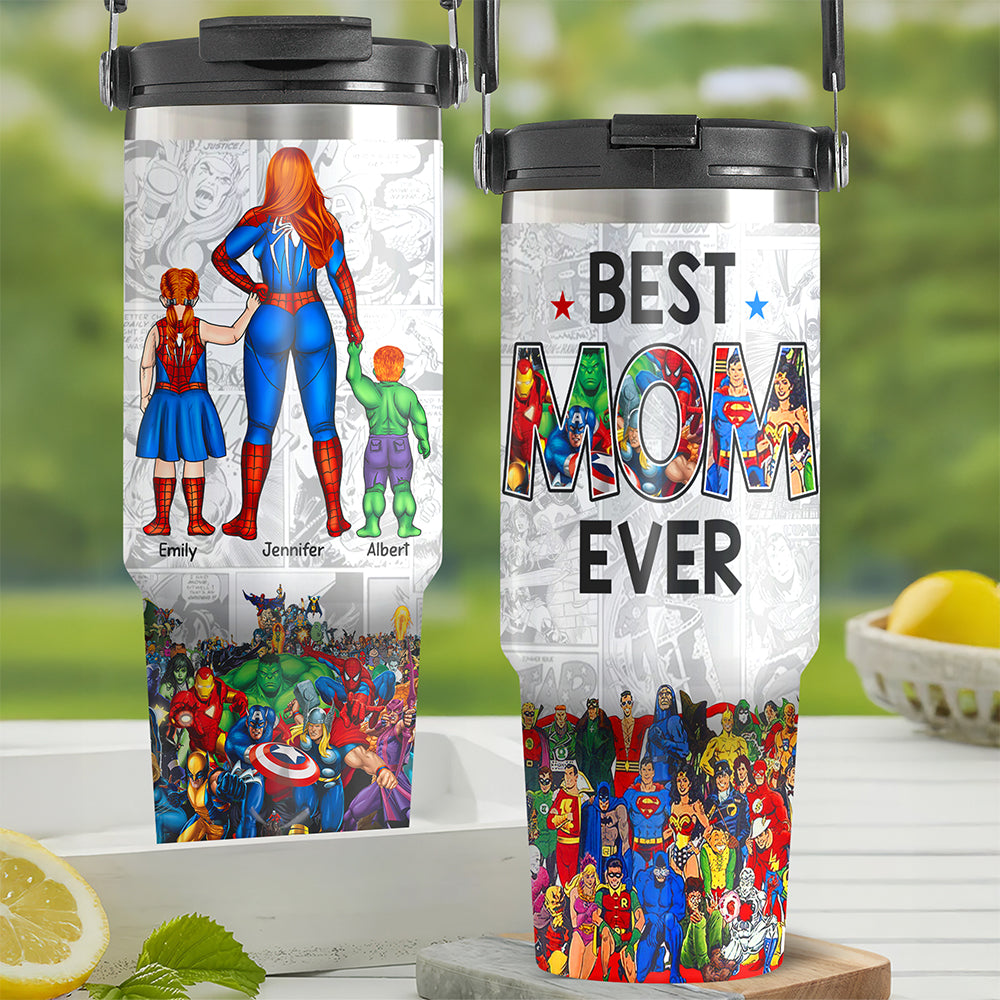 Personalized Gifts For Mom Tumbler Cup Mother's Day Super Mom-Homacus