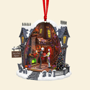 Spooky Love Christmas Ornament – Personalized Gifts For Couple 04pgqn110825-Homacus