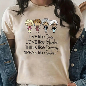 Live Love Think Speak 99acxx050824 Shirt-Homacus