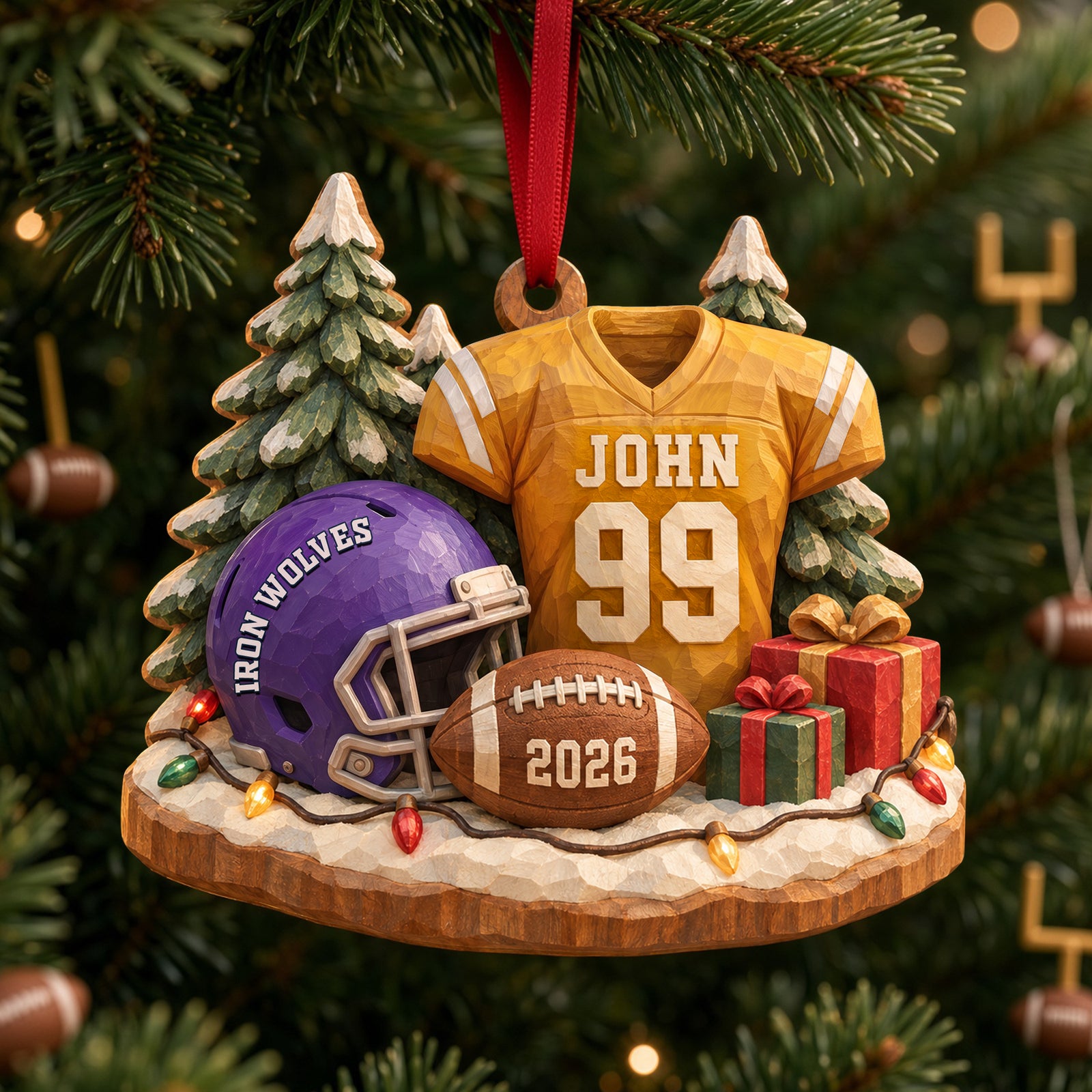 Tackle Season Wood Effect Ornament, Personalized Gifts For Sport Lovers 02qhlu141026-Homacus