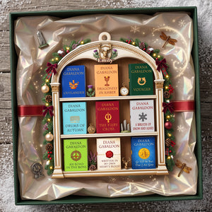 Fantasy Book Shelf Christmas Ornament - Personalized Gifts For Book Lovers 02NATA081026-Homacus