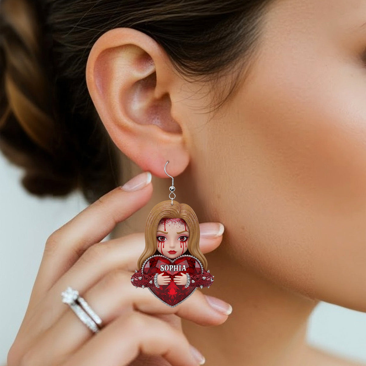 Personalized Horror Characters Acrylic Earrings 04ohtn130625-Homacus