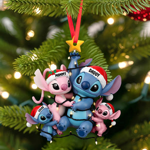 Fun Mischievous Alien Family Christmas Ornament Personalized Gifts For Family 01qhtn170925-Homacus