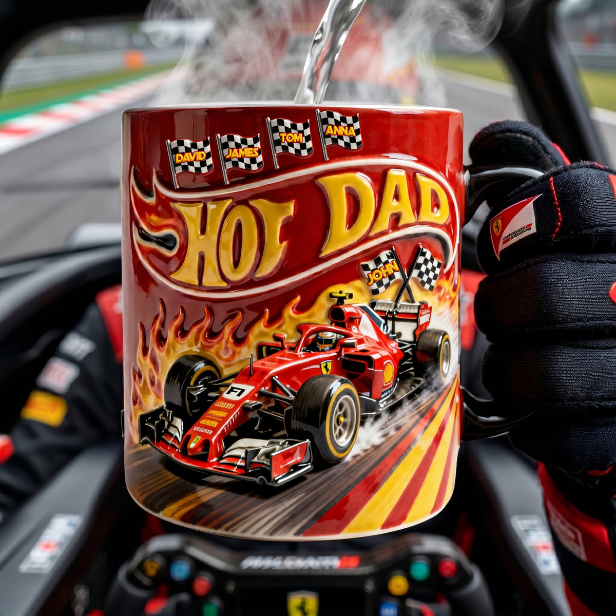 Smokin' Fast Dad Magic Mug, Personalized Gifts For Dads 02qhlu200526-Homacus