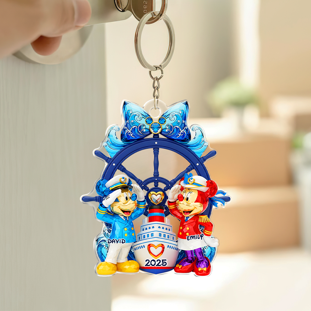 Cruising Couple Keychain Personalized Gifts For Couple 01napu280525-Homacus