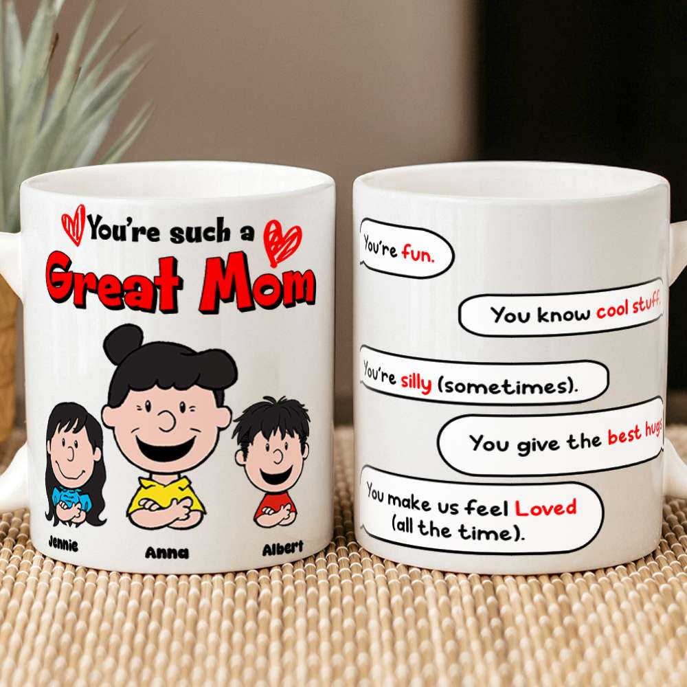 Personalized Gifts For Mom Coffee Mug Mom & Little Ones 03TOLU080125HH-Homacus