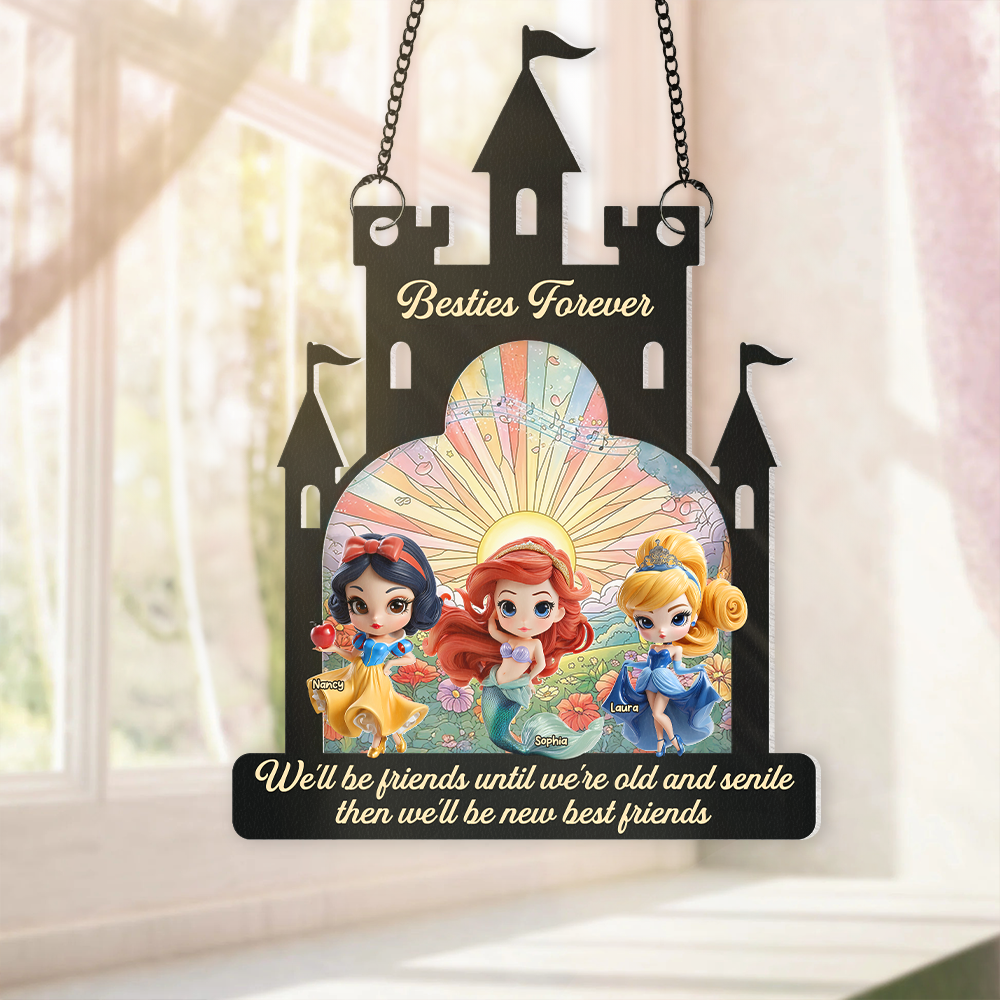 Personalized Gifts For Friend Suncatcher Ornament, Princess Lovers 04TGPU080725-Homacus