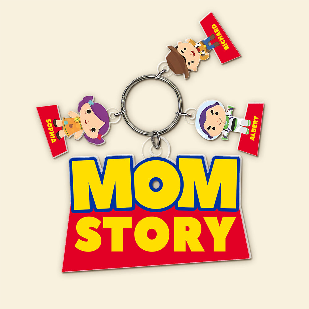 Mom Story Keychain - Personalized Christmas Gifts For Mom 01kaqn260225-Homacus