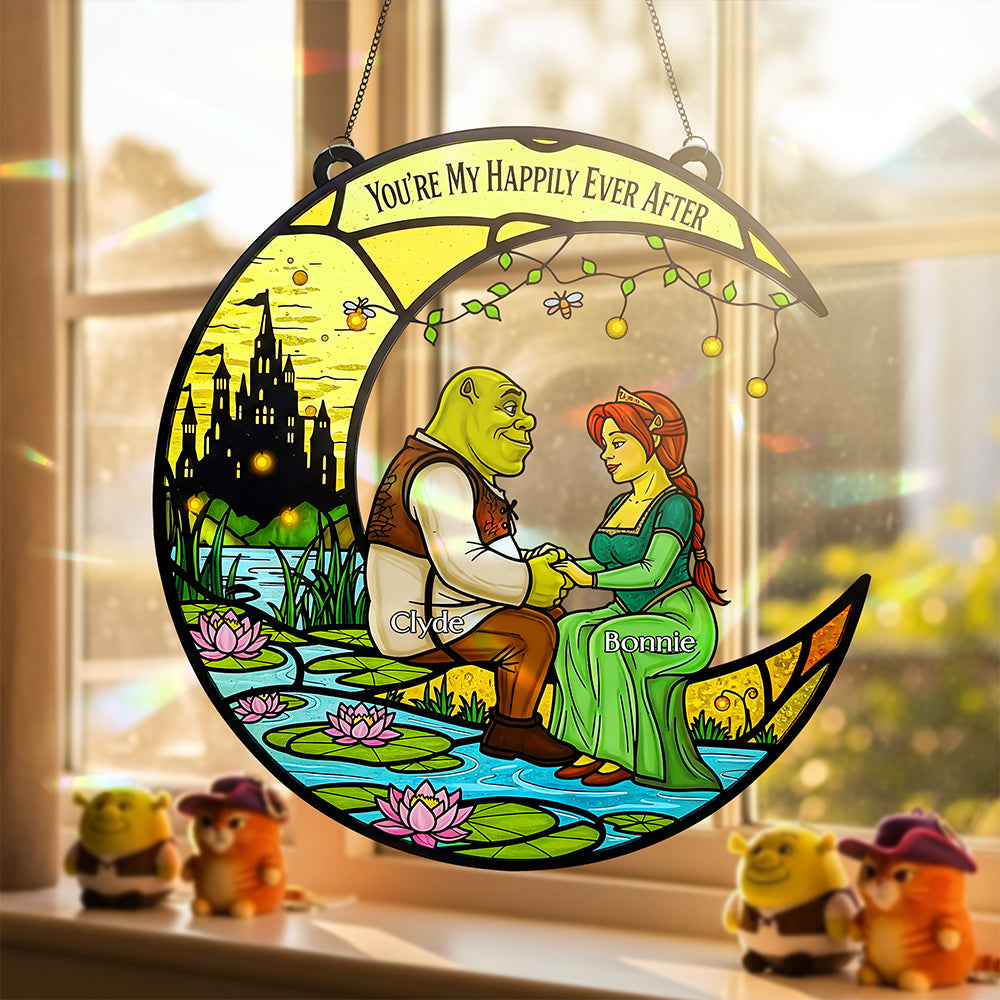Green Couple Suncatcher - Personalized Gifts For Couple 01huta150825-Homacus