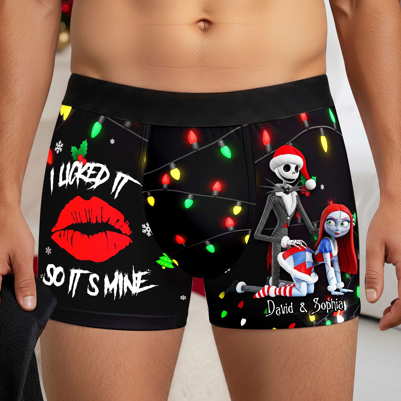 Freaky Skeleton Couple Christmas Boxers - Personalized Gifts For Him 04NALU160925-Homacus