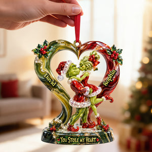 Stole My Heart Couple Christmas Ornament - Personalized Gifts For Couple 09qhtn191026-Homacus
