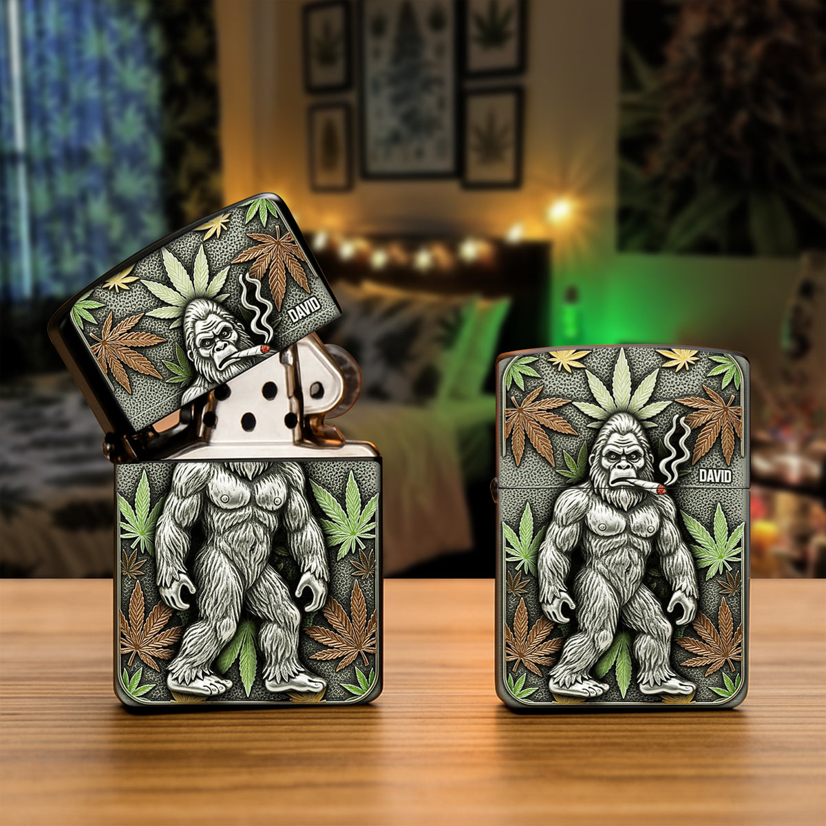 Stoner Bigfoot Lighter - Personalized Gifts For Smoking Lovers-Homacus