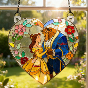Romantic Couple Suncatcher Ornament Personalized Gifts For Couple 04HYMG090126-Homacus