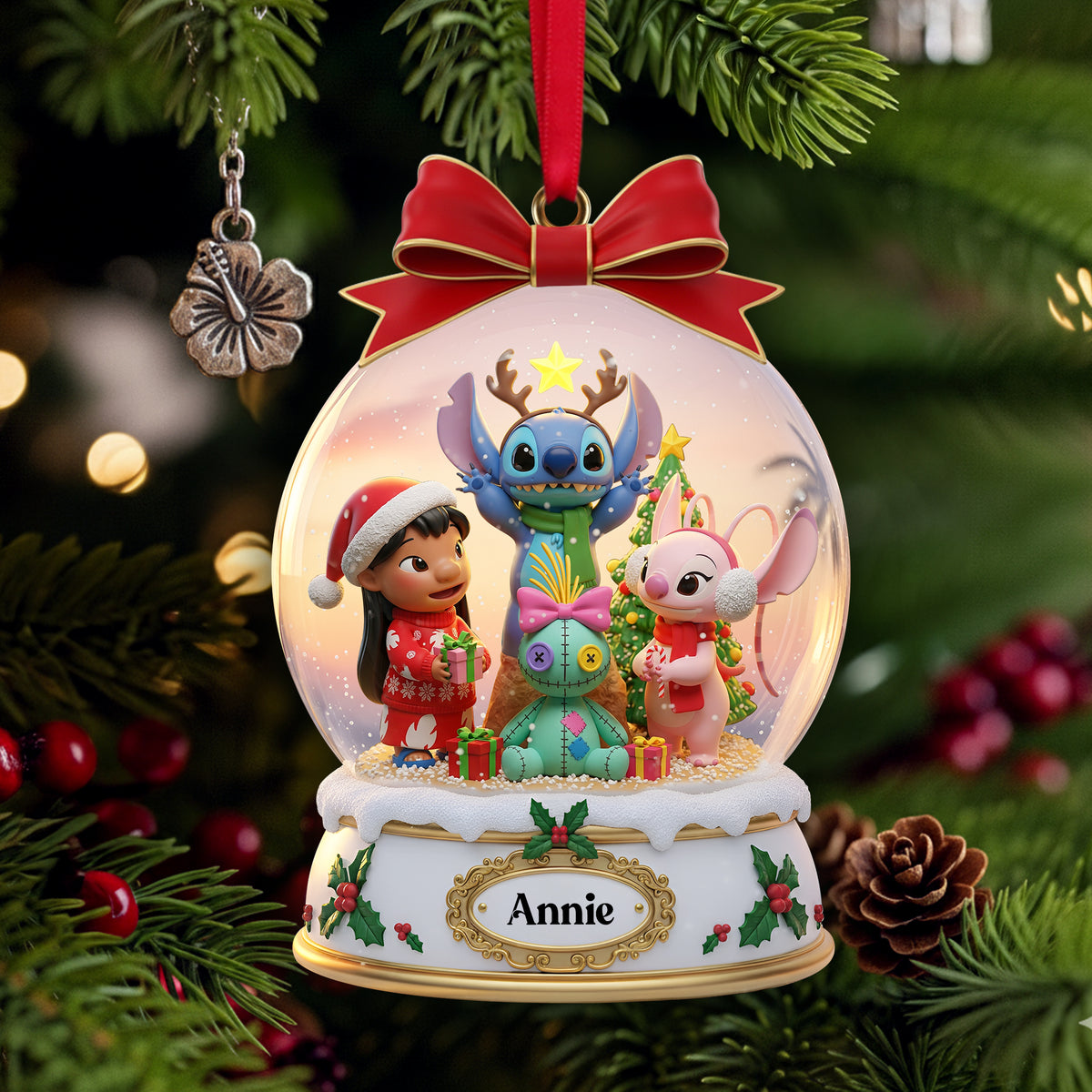 Holiday & Friends Christmas Ornament Personalized Gifts For Friends 04PGLU161025-Homacus