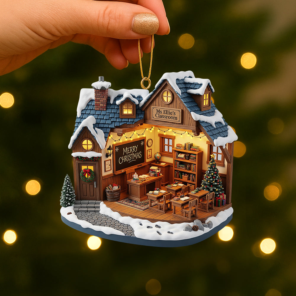 Teacher Miniature Classroom Ornament - Personalized Gifts For Teachers 01pgtn120825-Homacus