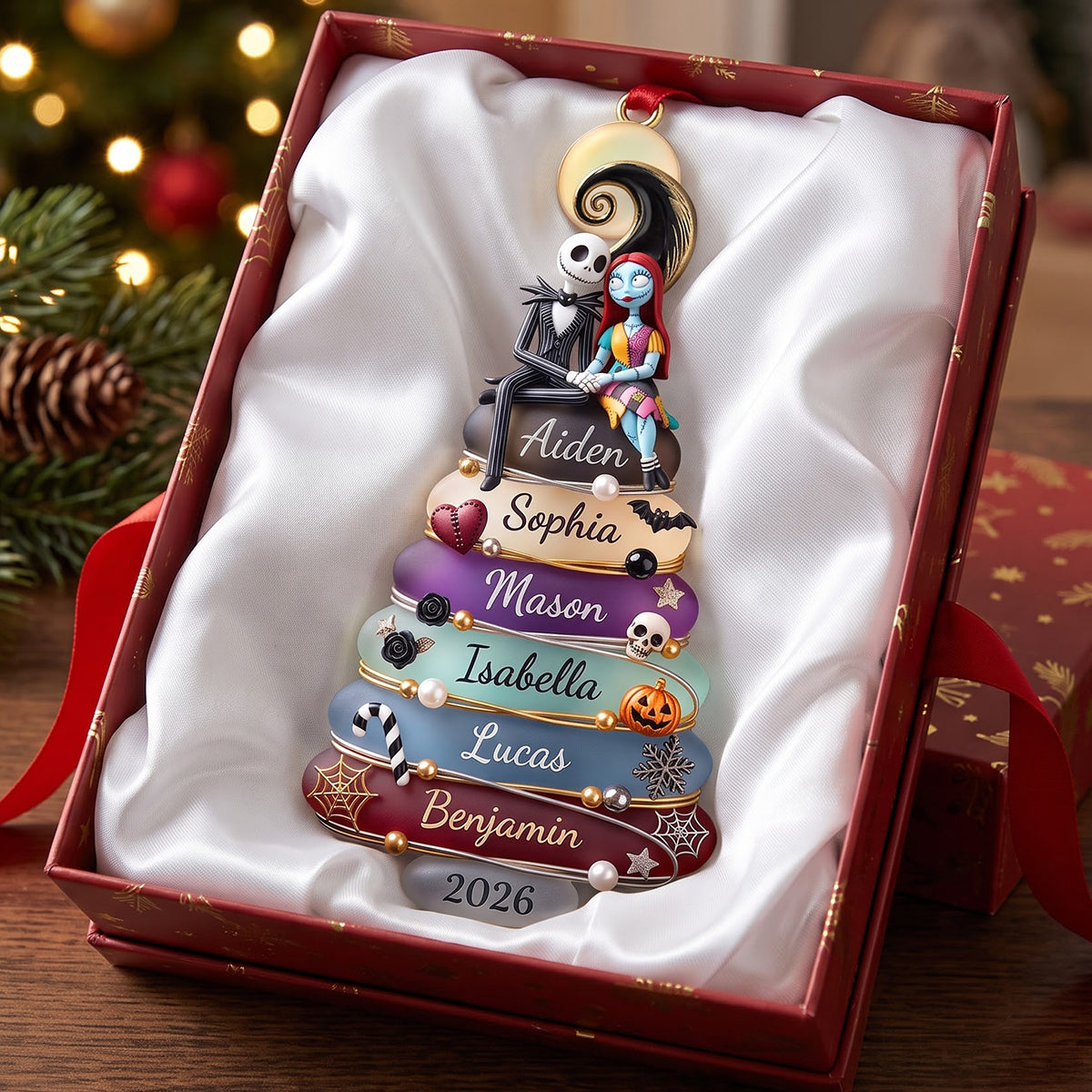 Spooky Family Acrylic Ornament - Personalized Gifts For Family 01natn081026-Homacus