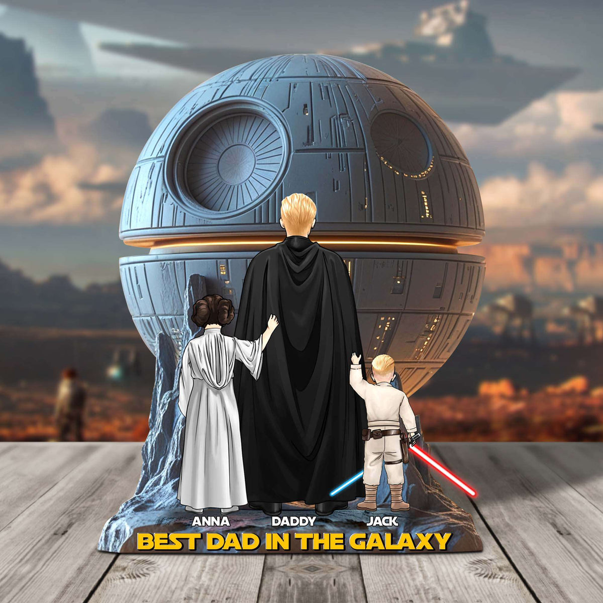 Galaxy Dad Acrylic Plaque - Personalized Gifts For Dad 01QHTN050525HHHG-Homacus