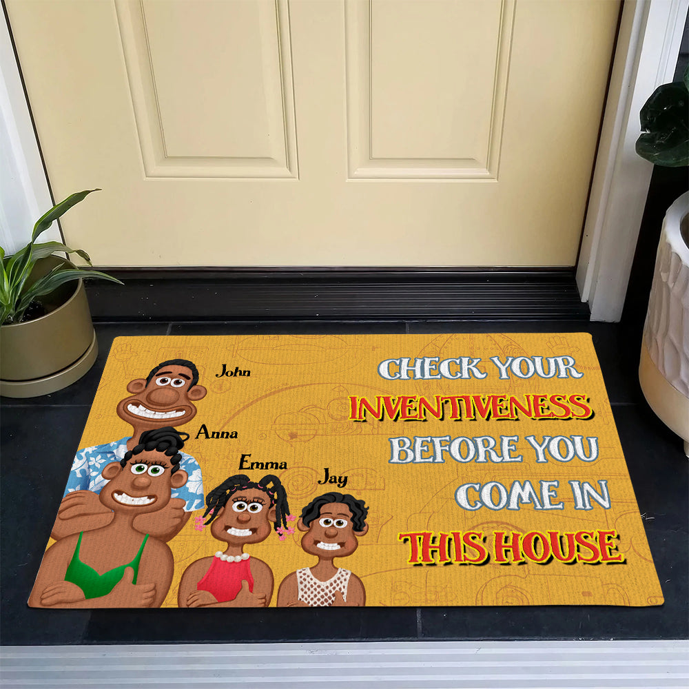 Personalized Gifts For Family Doormat 04NAMH110225PA-Homacus