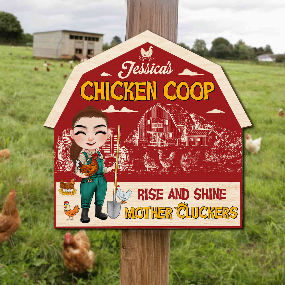 Custom Chicken Coop Signs - Personalized Sign 04ohtn070225hh-Homacus