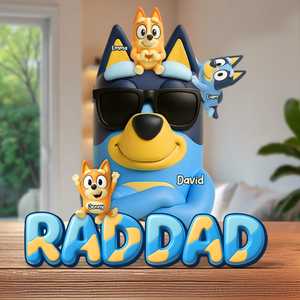 Dog Dad Plaque - Personalized Gifts For Dad 03napu170525