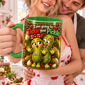 Naughty Pickle Couple Accent Mug - Personalized Christmas Gifts For Couples 04nalu261026-Homacus