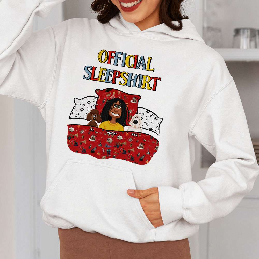 Personalized Gifts For Mom Dog Lover Shirt Official Sleepshirt 02XQMH210125PA-Homacus