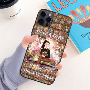 Personalized Gifts For Book Lover Phone Case Girl Reading Book 01XQDT140125PA-Homacus