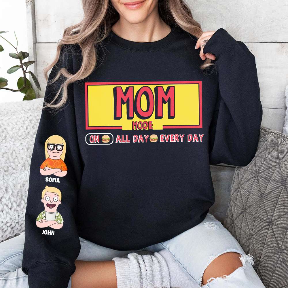 Personalized Gifts For Mom Shirt Mother's Day Mom Mode 03TOMH130325HG-Homacus