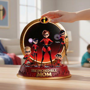 Super Mom and Kid Acrylic Plaque - Personalized Gifts For Mother 02tymg260226-Homacus