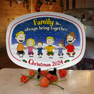 Personalized Gifts For Family Christmas Plate 03HUPU151124DA-Homacus