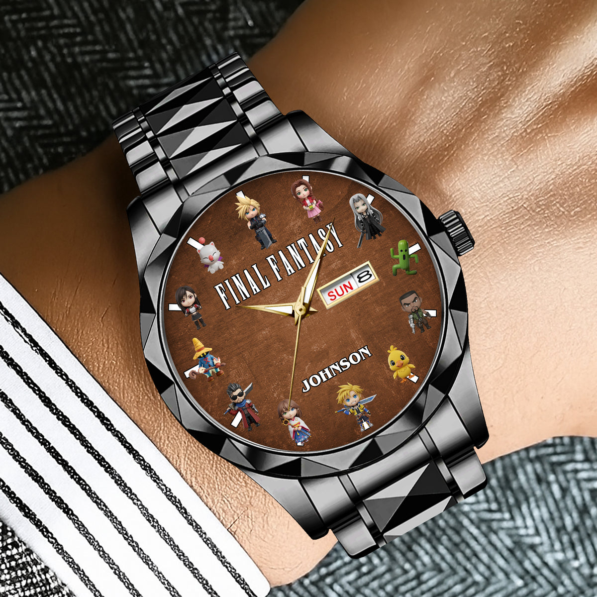 Level Up Men's Watch Personalized Gifts for Gamers 02NADT240725-Homacus