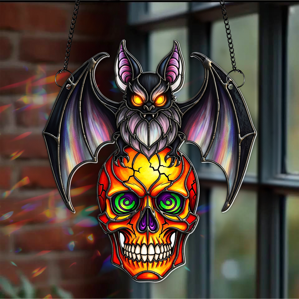 Spooky Suncatcher - Personalized Gifts For Horror Lovers 05hulu300725-Homacus
