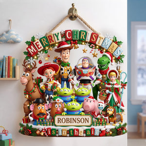 Holiday Friends Acrylic Sign – Personalized Christmas Family Keepsake 01PALU010826-Homacus