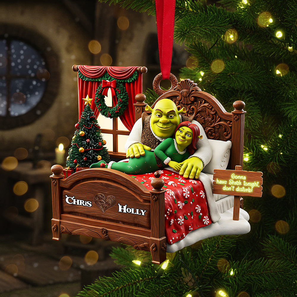 Personalized Gifts For Christmas Naughty Couple Acrylic Ornament 03kita120925-Homacus