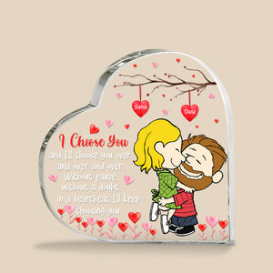 Personalized Gifts For Couple Love Cartoon Heart Shaped Acrylic Plaque Valentine 04XQQN061224HG-Homacus