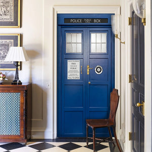 Door Cover For Movie Fans 03HUHU120924 Police Box Door Cover-Homacus