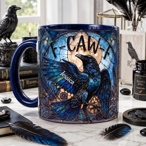 Attitude Raven Accent Mug, Personalized Gifts For Gothic Occult Lovers 03qhlu010826-Homacus
