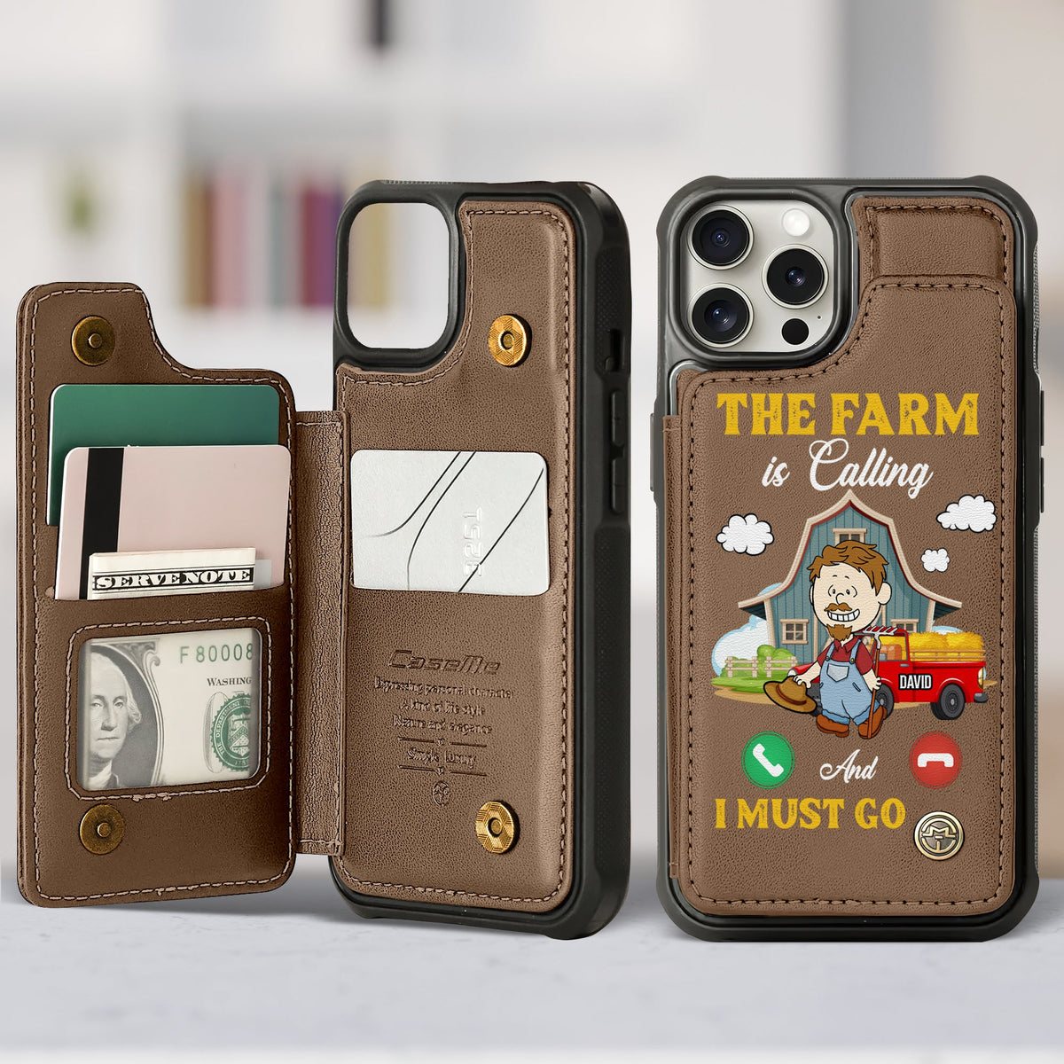 Personalized Gifts For Farmers Leather Flip Wallet Phone Case 04ohtn210225hg-Homacus