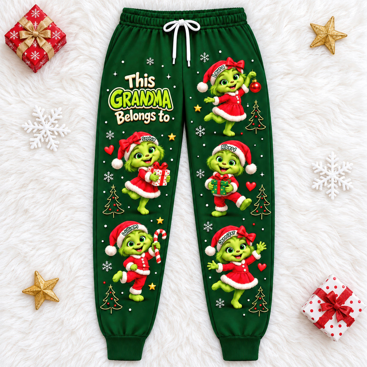 Cozy Christmas Sweatpants - Personalized Gifts For Grandma 06tyqn011026-Homacus