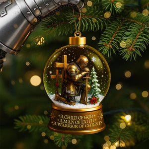 Warrior Ornament - Personalized Gifts For Christian 03tota190825-Homacus
