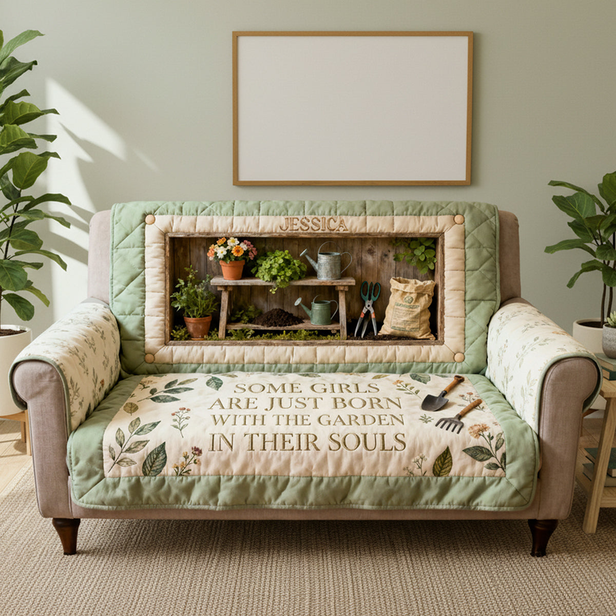 Gardening Quilted Sofa Cover - Personalized Gifts For Garden Lovers 01kita260126-Homacus