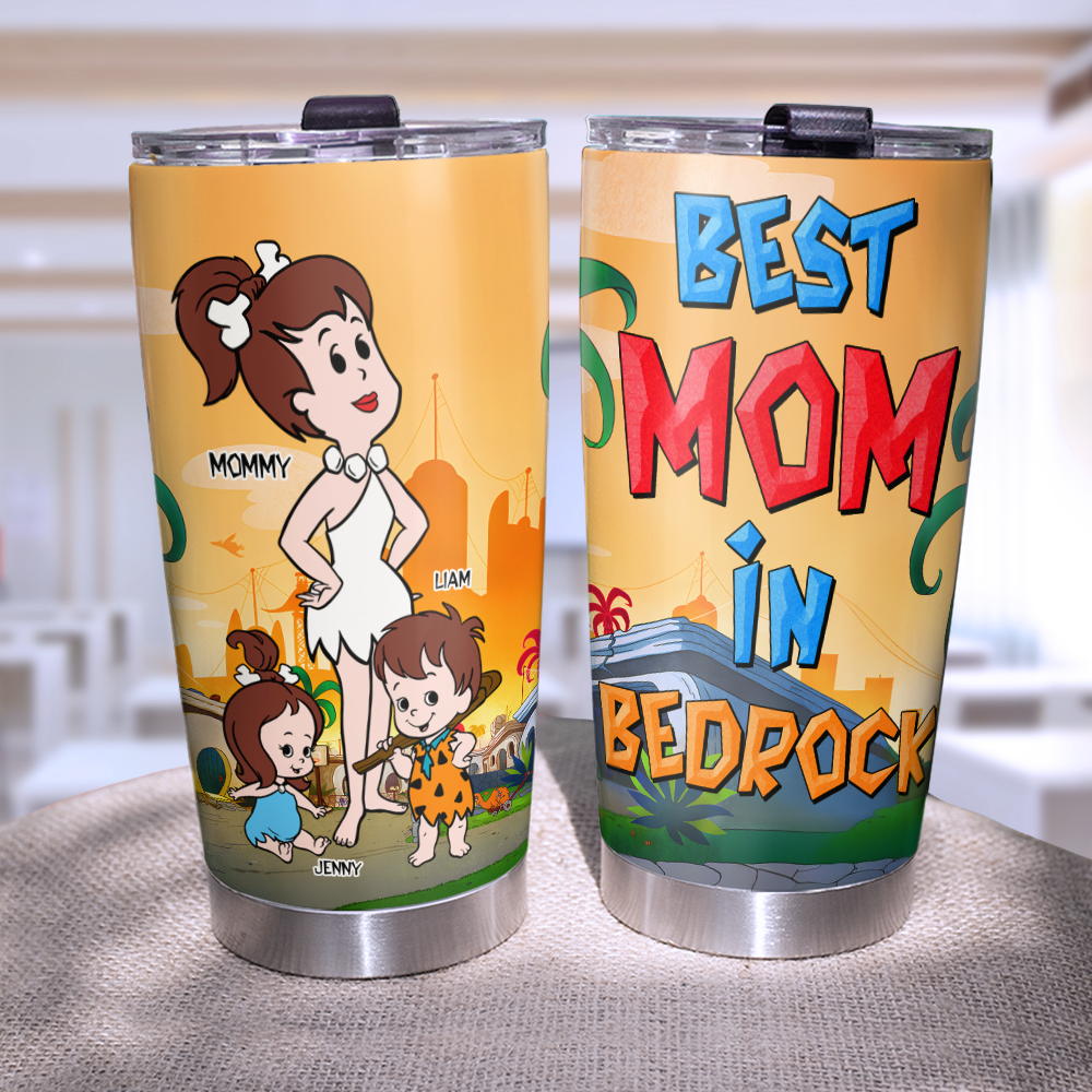 Personalized Gifts For Mom Tumbler, Best Mom In Bedrock 01tgpu250425pa-Homacus